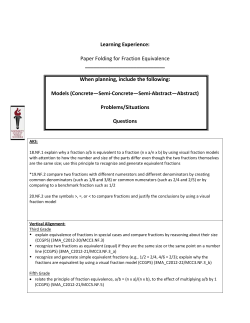 Paper Folding for Fraction Equivalence