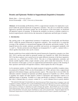 Deontic and Epistemic Modals in Suppositional [Inquisitive] Semantics