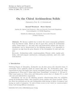 On the Chiral Archimedean Solids