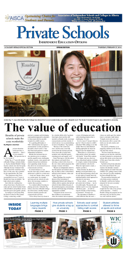 Private Schools - Calgary Herald