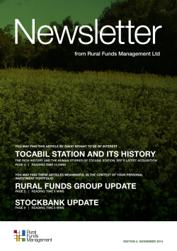 RFM Newsletter: November 2014 Edition