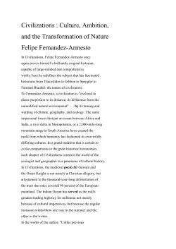 Civilizations : Culture, Ambition, and the Transformation of Nature