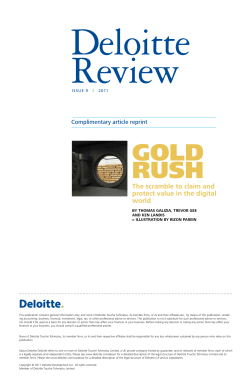 GOLD RUSH - Deloitte University Press