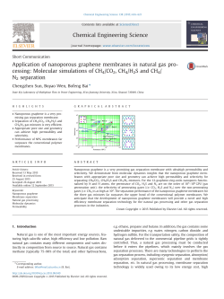 Application of nanoporous graphene membranes in natural gas
