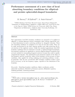 Performance assessment of a new class of local absorbing