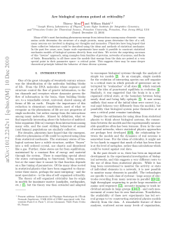 Are biological systems poised at criticality?