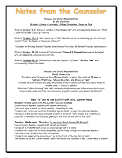 October Notes, 2015-2106