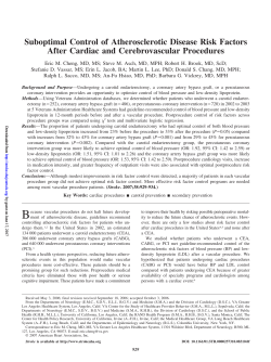 Suboptimal Control of Atherosclerotic Disease Risk Factors
