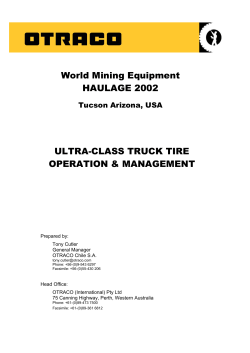 World Mining Equipment HAULAGE 2002 ULTRA