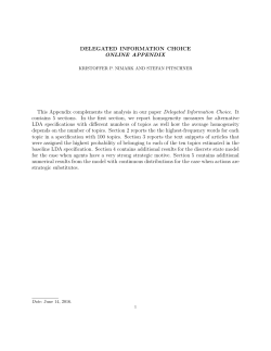 On-line Appendix - Kristoffer Nimark