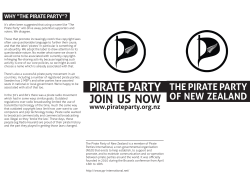 the pirate party of new zealand why &ldquo;the pirate party&rdquo;?