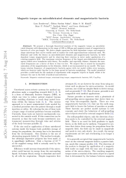 Magnetic Torque of Microfabricated Elements