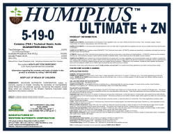 (THA ) Technical Humic Acids GUARANTEED ANALYSIS