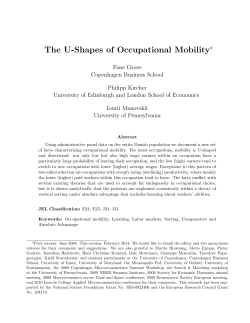 The U-Shapes of Occupational Mobility