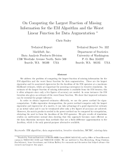 On Computing the Largest Fraction of Missing Information for the EM