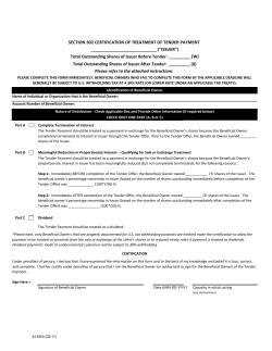 SECTION 302 CERTIFICATION OF