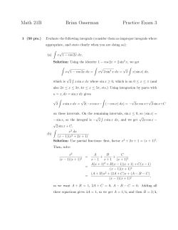 Solutions to Practice Exam 3