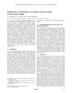 Modification of the lithospheric stress field by lateral