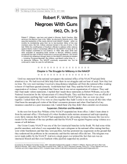 Robert F. Williams, Negroes With Guns