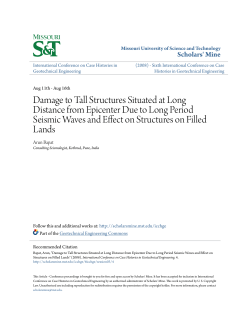Damage to Tall Structures Situated at Long Distance from Epicenter