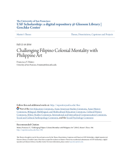 Challenging Filipino Colonial Mentality with Philippine Art