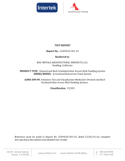 test report - Fairview Architectural