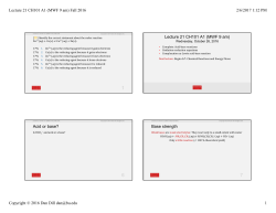 Lecture 21 CH101 A1 (MWF 9 am) Fall 2016 2/6/2017 1:12 PM