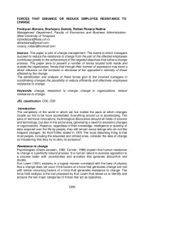 FORCES THAT ENHANCE OR REDUCE EMPLOYEE