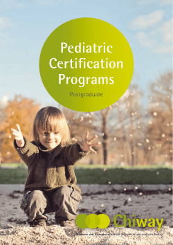 Pediatric Certification Programs