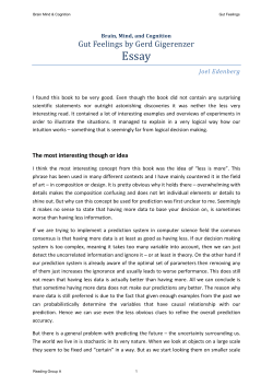 Gut Feelings by Gerd Gigerenzer