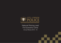 National Policing Lead For Economic Crime