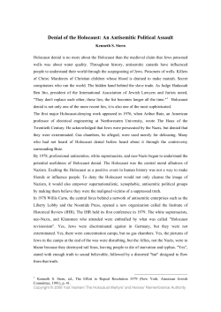 Lesson 4: Cultural Life in the Ghettos