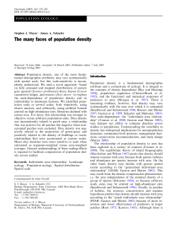 The many faces of population density