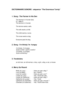 DICTIONNAIRE SONORE : séquence “The Enormous Turnip” 1