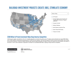 railroad investment projects create jobs, stimulate economy