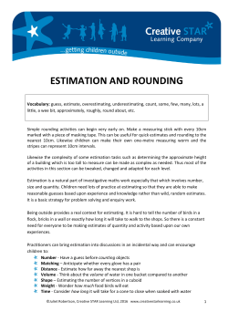PM Estimation and rounding