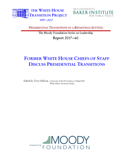 Conference of former White House Chiefs of Staff