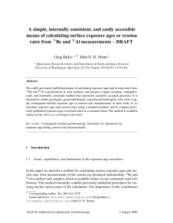 A simple, internally consistent, and easily accessible means of