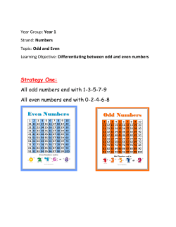 Strategy One: All odd numbers end with 1-3-5-7