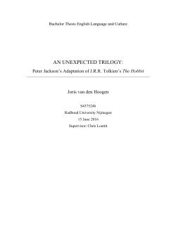 AN UNEXPECTED TRILOGY: