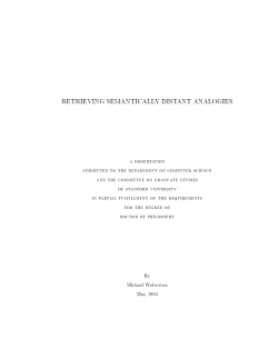 retrieving semantically distant analogies