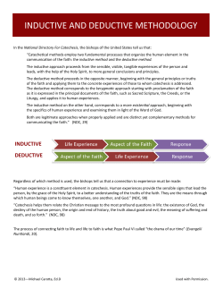 INDUCTIVE AND DEDUCTIVE METHODOLOGY