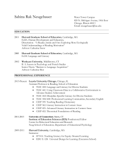 Neugebauer CV - Loyola University Chicago