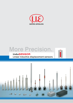 Inductive and LVDT sensors for displacement, distance and position
