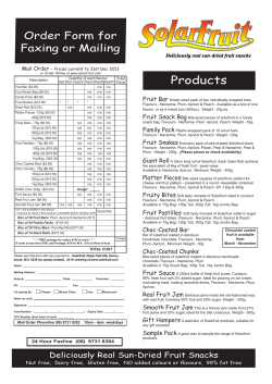 Products - Solarfruit