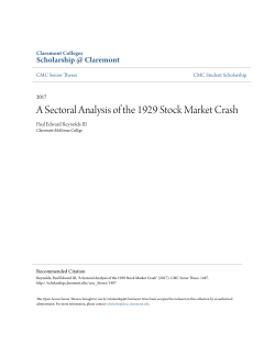 A Sectoral Analysis of the 1929 Stock Market Crash