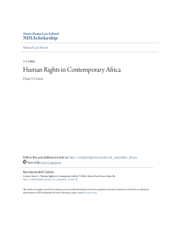 Human Rights in Contemporary Africa