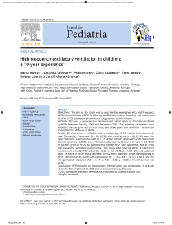 High-frequency oscillatory ventilation in children