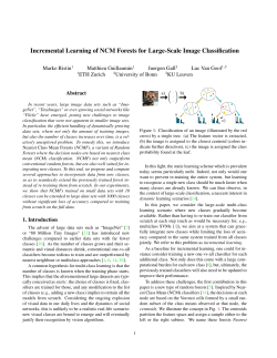 Incremental Learning of NCM Forests for Large
