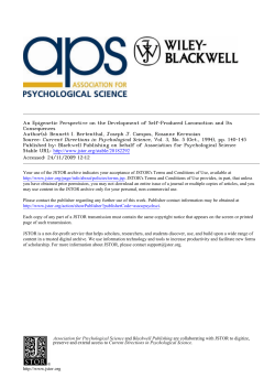 An Epigenetic Perspective on the Development of Self